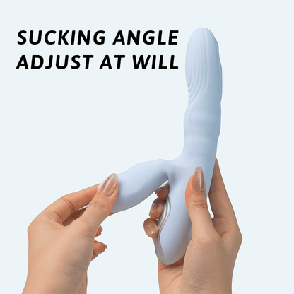 Quusvik Tina Suction & Thrusting Rabbit Vibrator – 23 Modes, Dual G-Spot & Clitoral Stimulation, IPX7 Waterproof