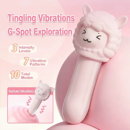 LOVETIDE XiMieMie Cute Alpaca Dual-Play Clitoral Suction & Vibrating Wand Set