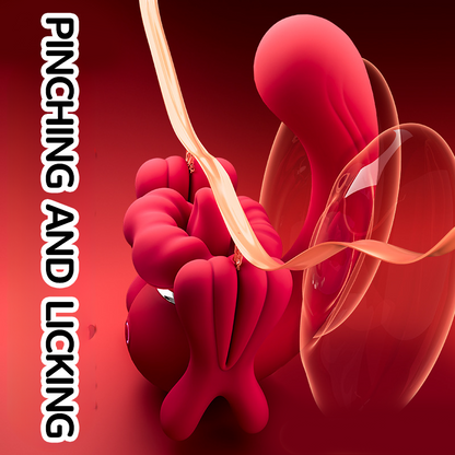 Rechargeable Tongue Vibrator with 20 Modes – Licking & Suction for Women