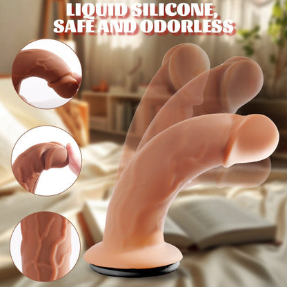 6.69'' Yeain Wearable Double-headed Thrusting Dildo Vibrator For LGBT