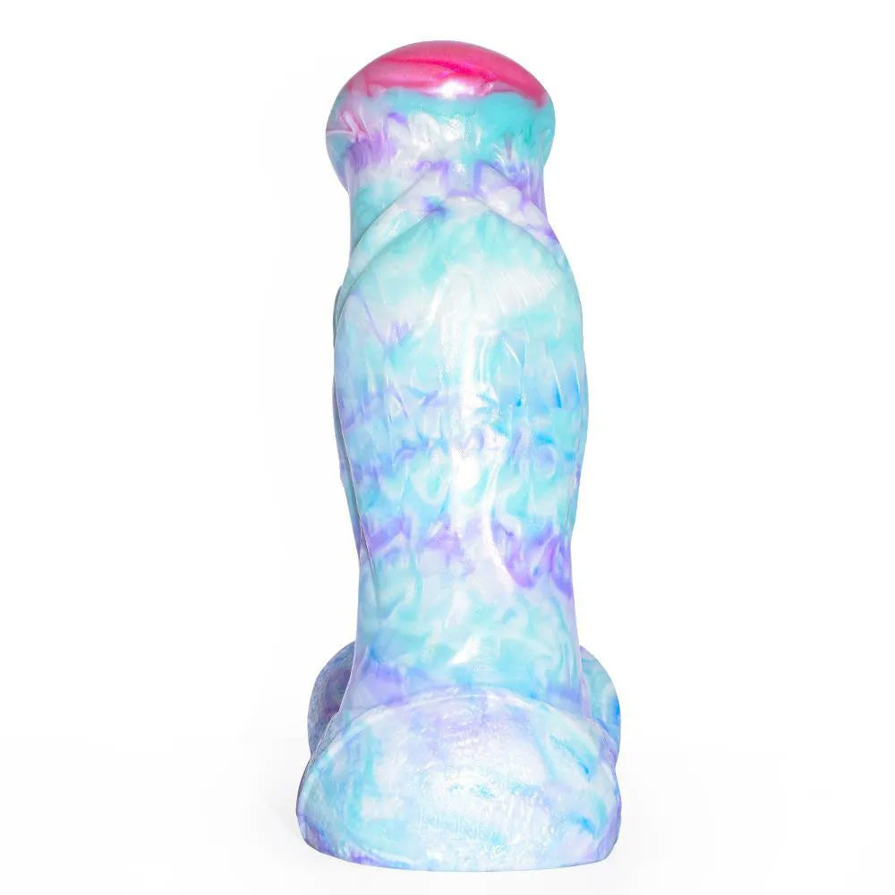 Colorful Soft Mushroom Head Silicone Artificial Dildo