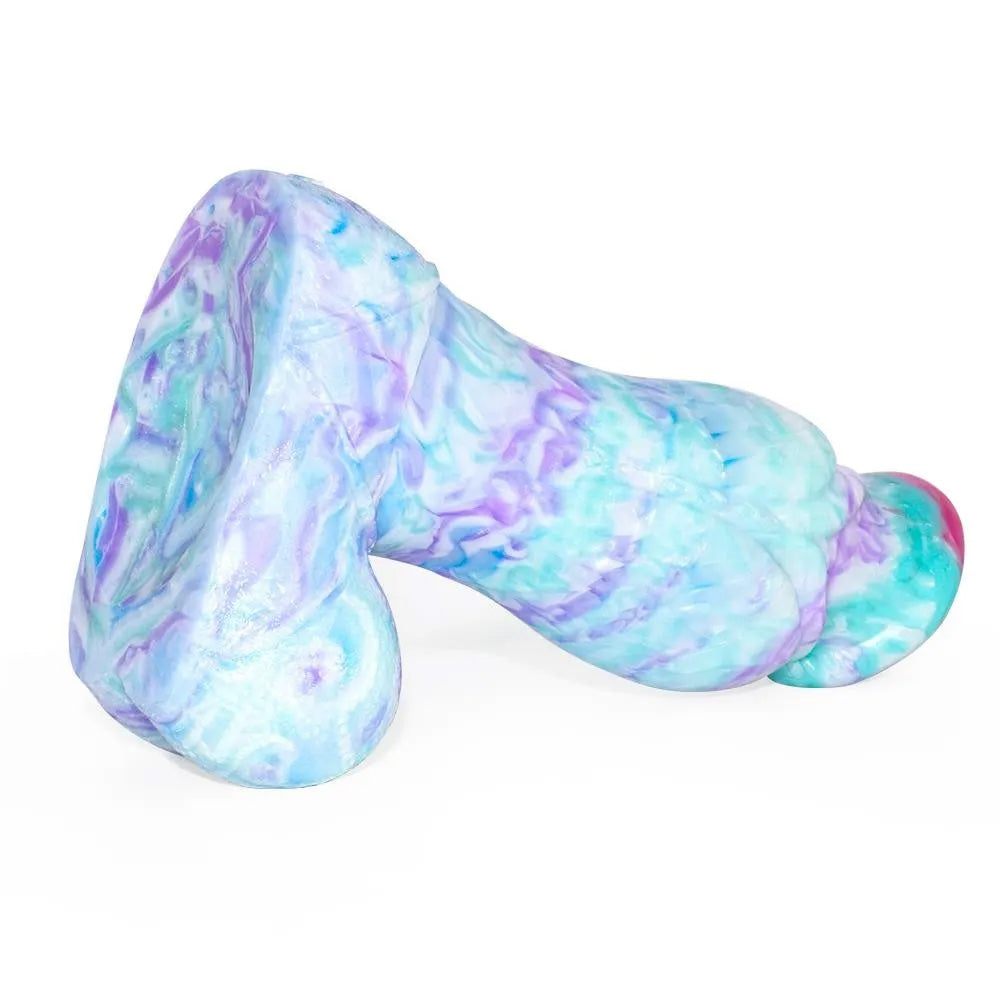 Colorful Soft Mushroom Head Silicone Artificial Dildo