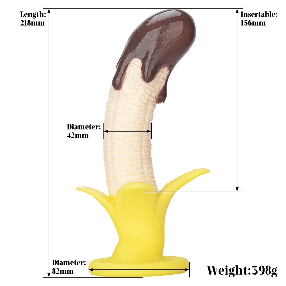 Chocolate Banana Silicone Dildo