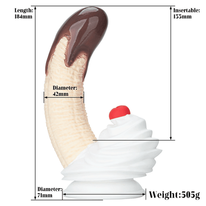 Chocolate Banana Silicone Dildo