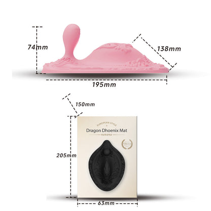 Quusvik- Dragon Phoenix Cushion Vibrator with Remote Control Size