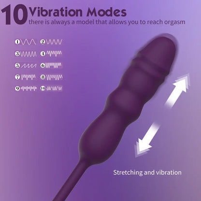 Quusvik 10 Frequency Sucking Telescopic Vibrator for Women3