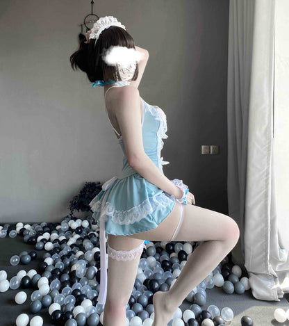 T-2451  Uniform seduction cosplay home sexy maid outfit - Quusvik