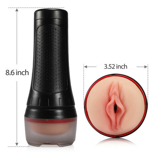 Quusvik- 2 IN1 Vibrating & Realistic Vagina Fleshlight Masturbator - Quusvik