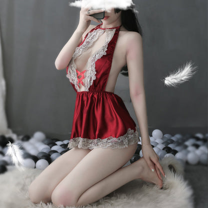 T-2281  Lace pure lust belly pocket hot bed seduce teenage pajamas - Quusvik