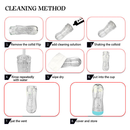 Quusvik- Ransparent Sucking Vibrating Airplane Cup Automatic Male Trainer - Quusvik