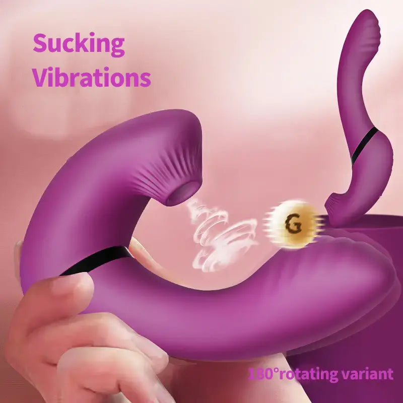 Quusvik spinning sucking vibrator for intimate pleasure1