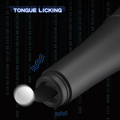 Quusvik- Baseball - Automatic Telescopic Dildo With Tongue Licking And Heating Function - Quusvik