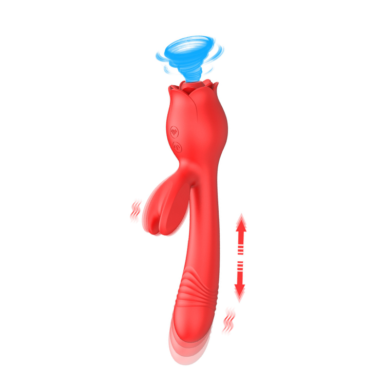 Quusvik- Rose Vibrator G Spot Clitoral Stimulator - Quusvik