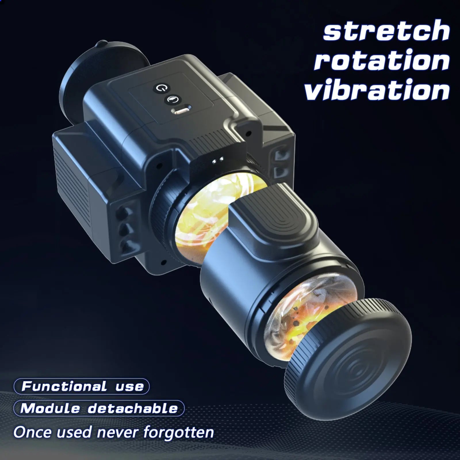 Quusvik Camera 7-Speed Rotating Vibrating Male Masturbator5