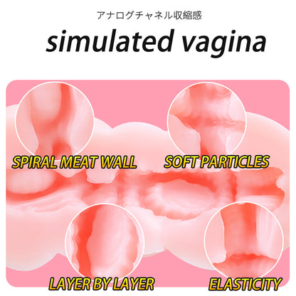 Quusvik- Silicone Breast Real Vaginas Male Masturbation Cup - Quusvik