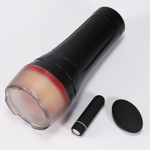 Quusvik- 2 IN1 Vibrating & Realistic Vagina Fleshlight Masturbator - Quusvik