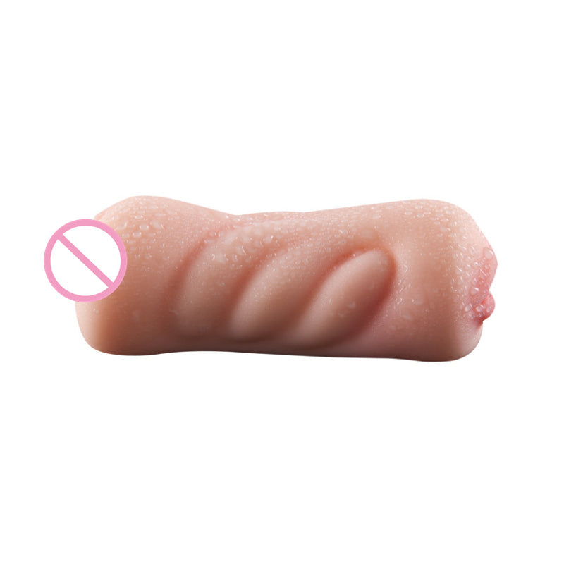 Quusvik- Double Head Oral Device Inverted Mold Simulation Tongue Mouth Masturbator Double Point For Men - Quusvik