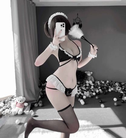 T-2497 Cute three-point maid outfit - Quusvik