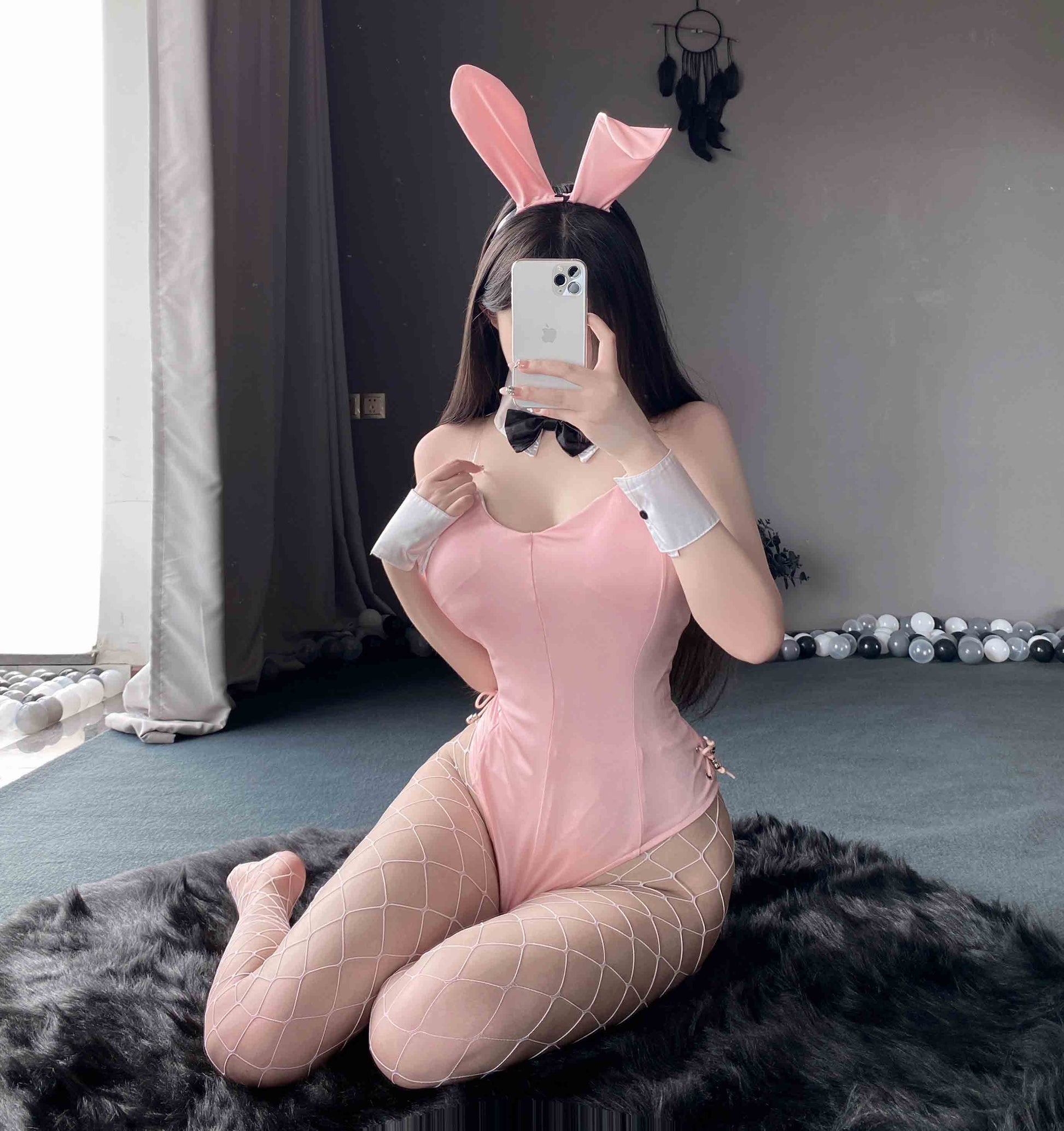 T-2442 Sexy open-piece bunny girl suit - Quusvik