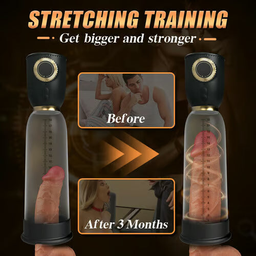 Quusvik- Royal 2 in 1 Stretching Training Penis Pump - Quusvik