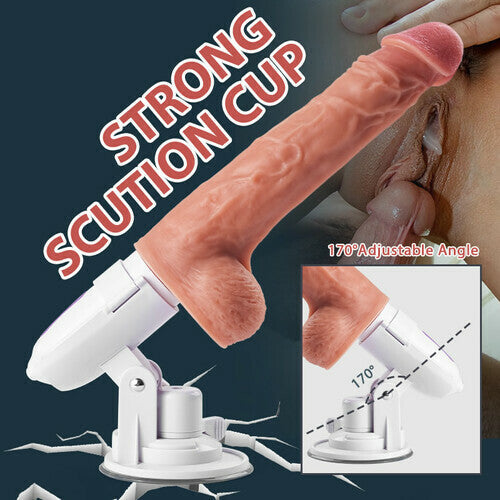 Quusvik- Coc Automatic Telescopic Gun Machine With Base Simulating Penis Female Sex Toy False Penis Sex Toy