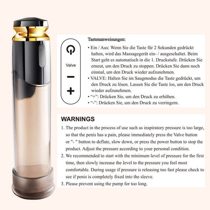 Quusvik- Electric Penis Enlargement Male Masturbation Cup Water Bath Air Vacuum Pump - Quusvik