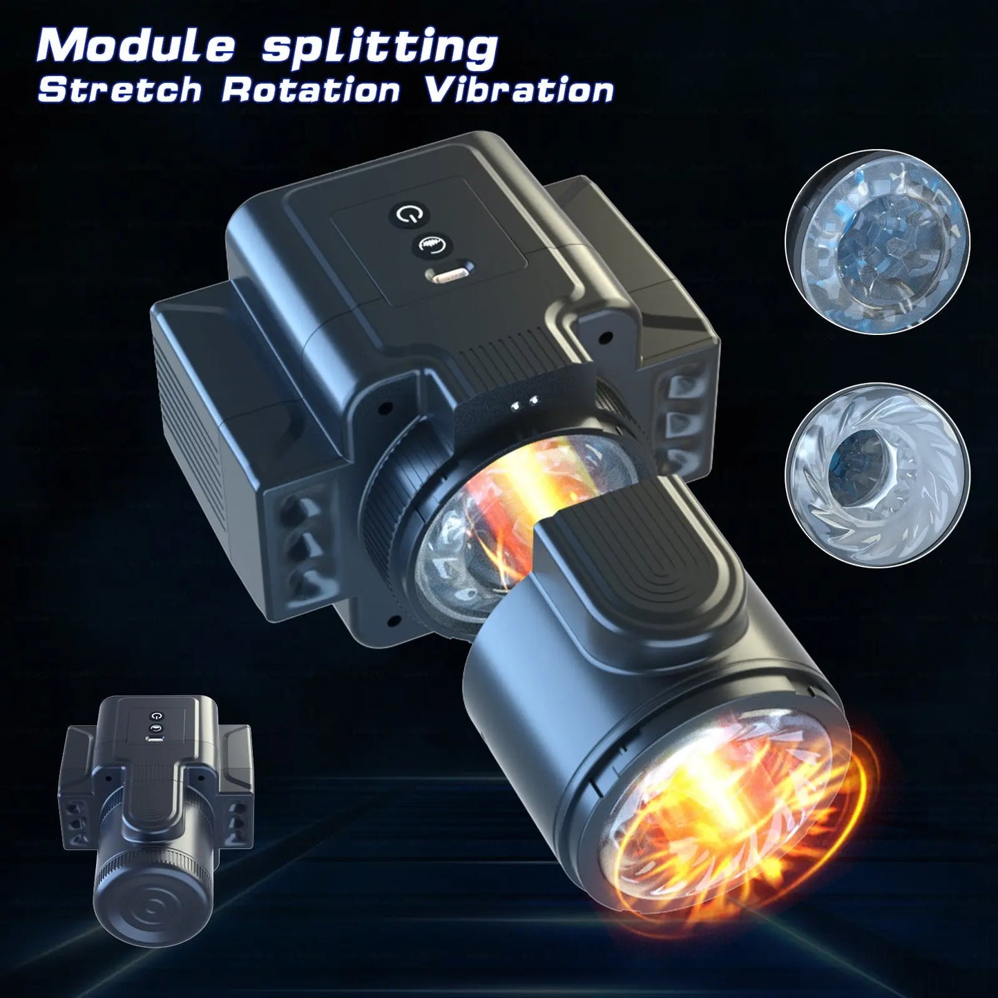 Quusvik Camera 7-Speed Rotating Vibrating Male Masturbator2