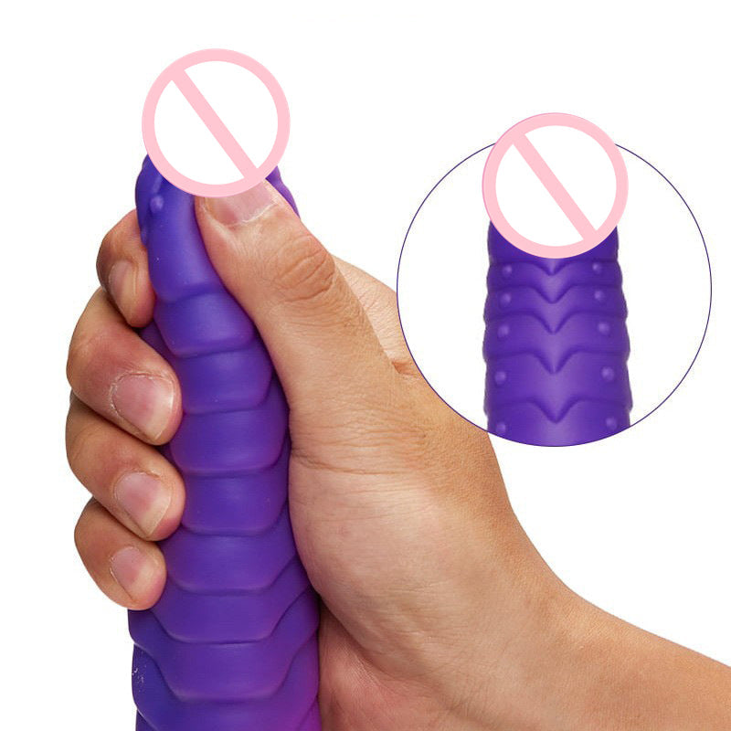 Quusvik- Telescopic Dildo Silicone Realistic Big Fake Penis Dildo Vibrator - Quusvik