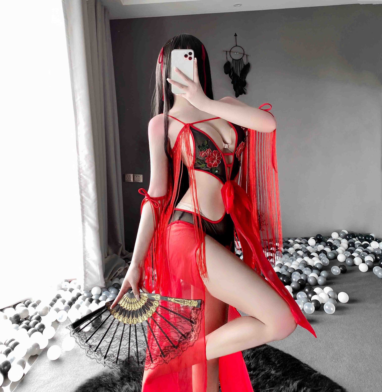 T-2460 Ancient Chinese style sexy dancer set - Quusvik