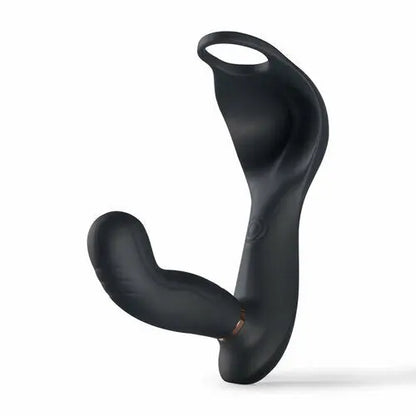 Quusvik 7-mode vibrating and pulsating balls teasing butt plug with attached cock ring for gay men0