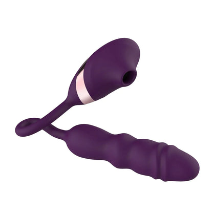 Quusvik 10 Frequency Sucking Telescopic Vibrator for Women0