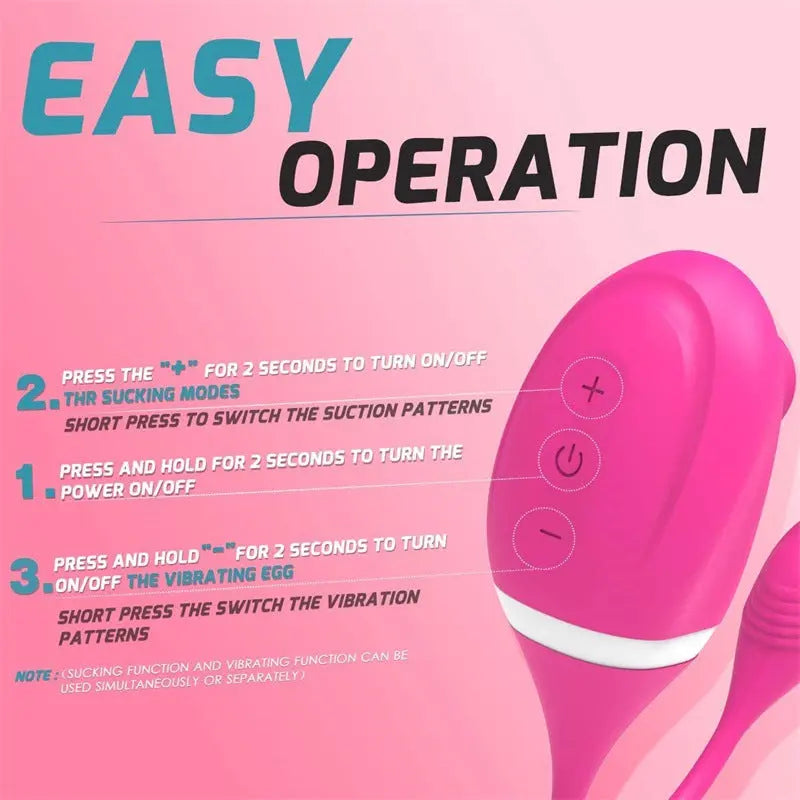 Quusvik Sucking and Vibration Mini Bullet Egg for discreet pleasure6