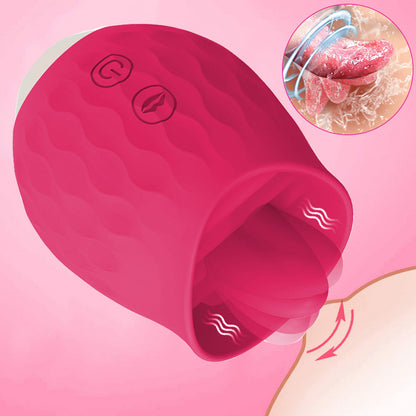 Quusvik -Rose Toy Vibrator For Wome Clitoral Tongue Licking Vibrator - Quusvik