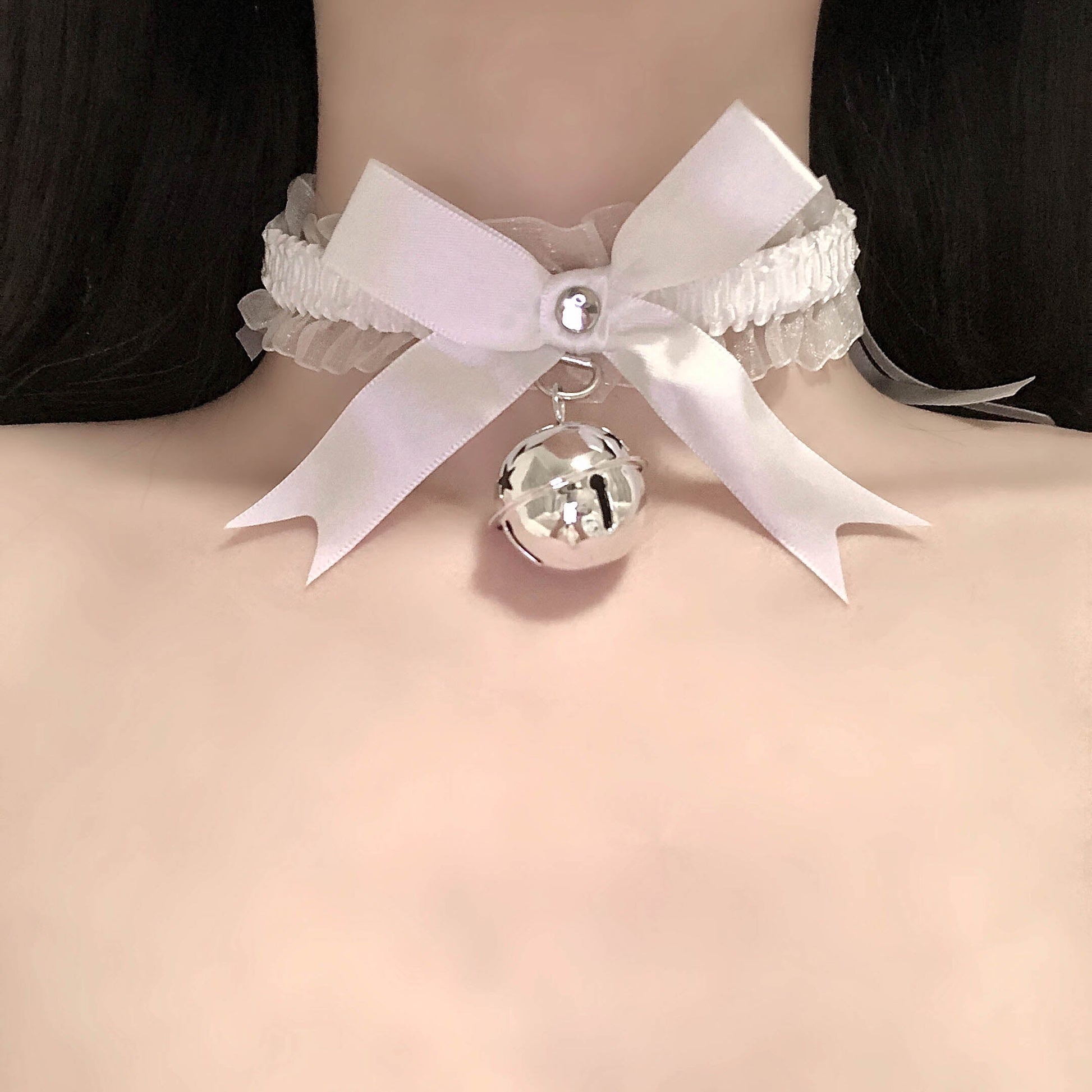 Cute bow bell neck ring P-231