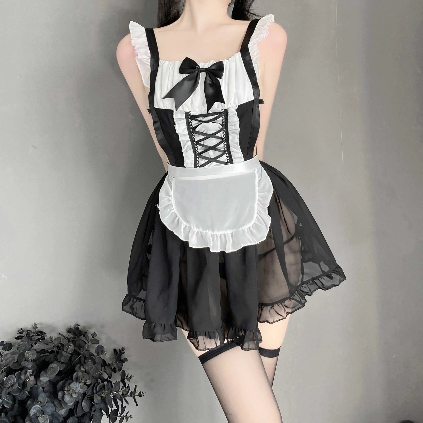 T-2362 Lace maid seduction outfit - Quusvik