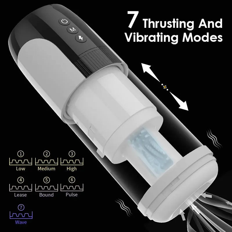 Quusvik Fully Automatic Male Telescopic Vibrating Masturbator male toy1