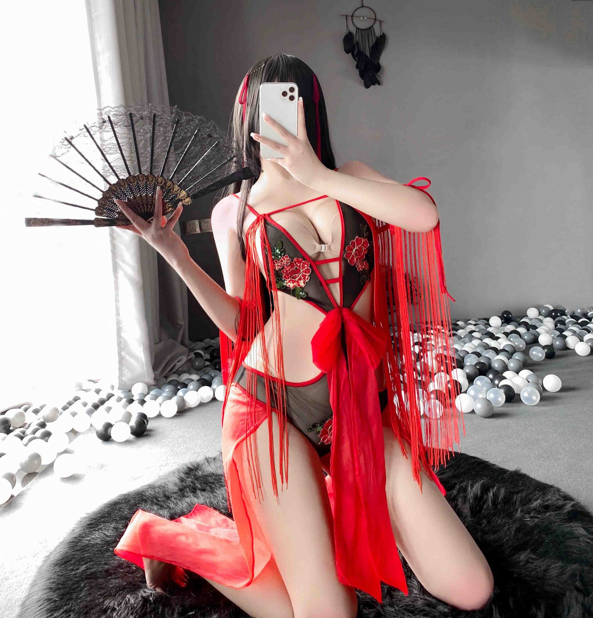 T-2460 Ancient Chinese style sexy dancer set - Quusvik