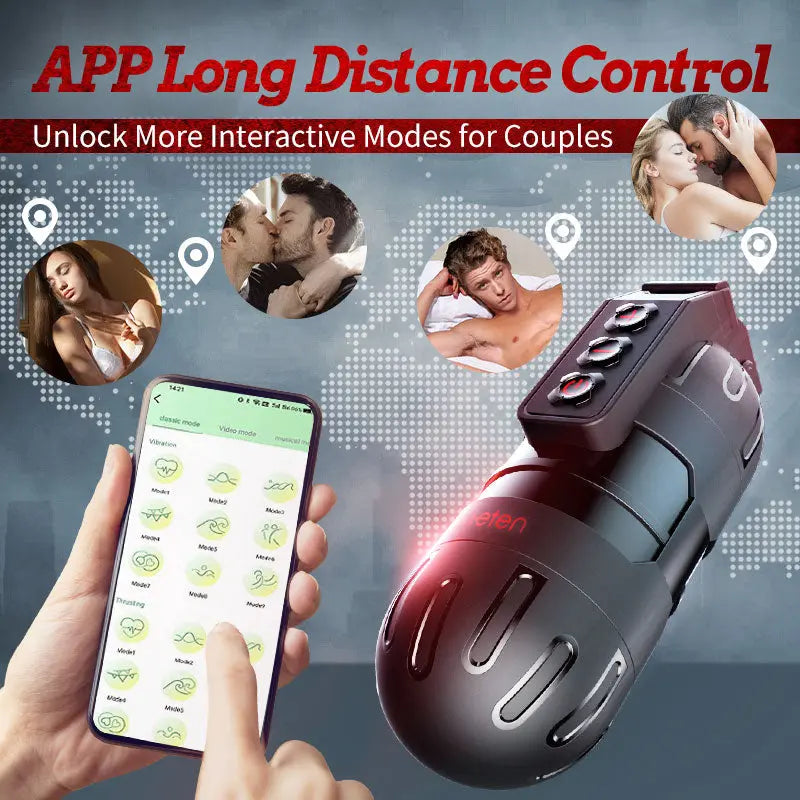 Quusvik Grenade Strong Shock Male Masturbation Device with Mobile App Remote Control1