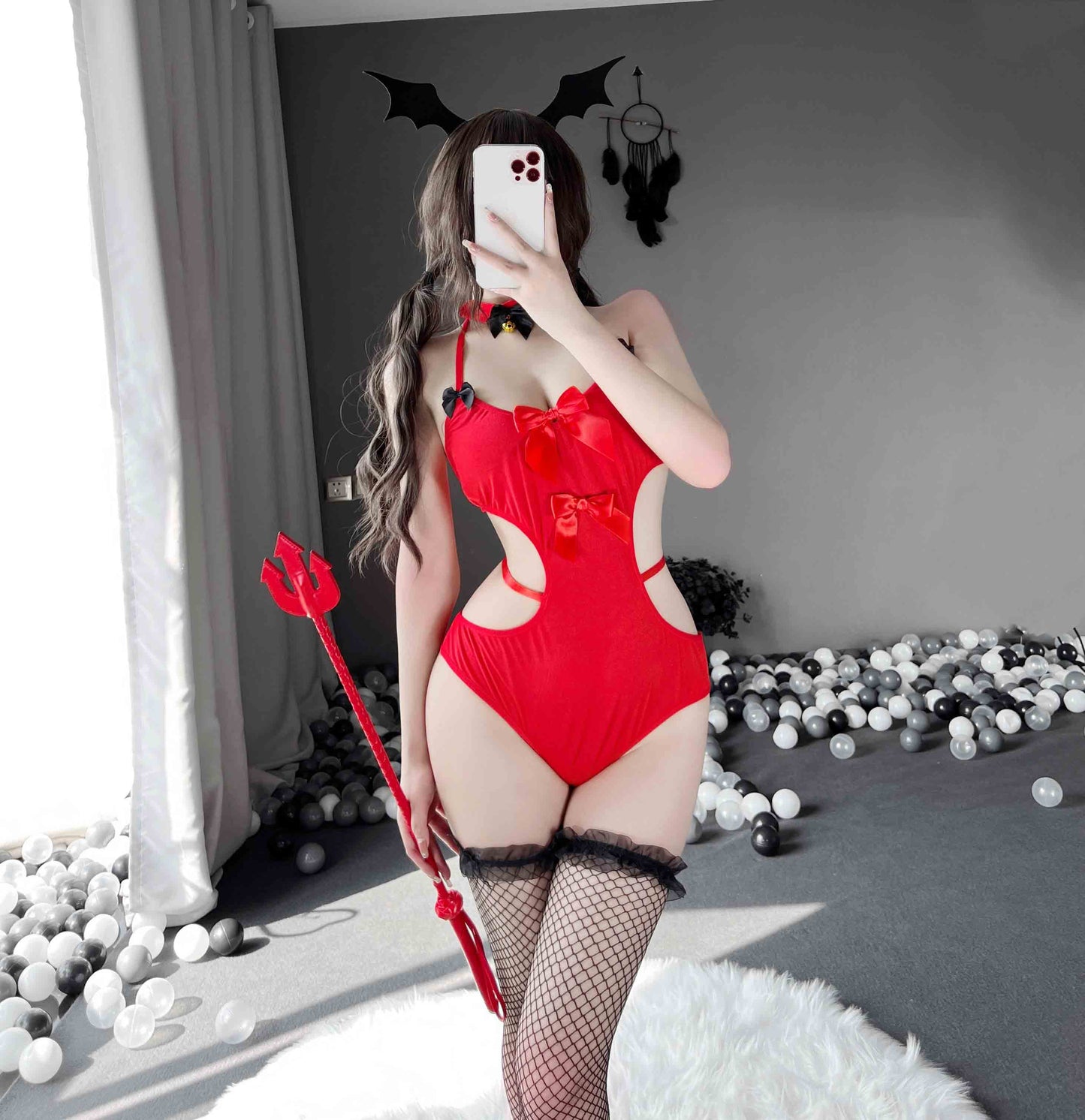 T-2495 Sexy naughty little devil jumpsuit - Quusvik