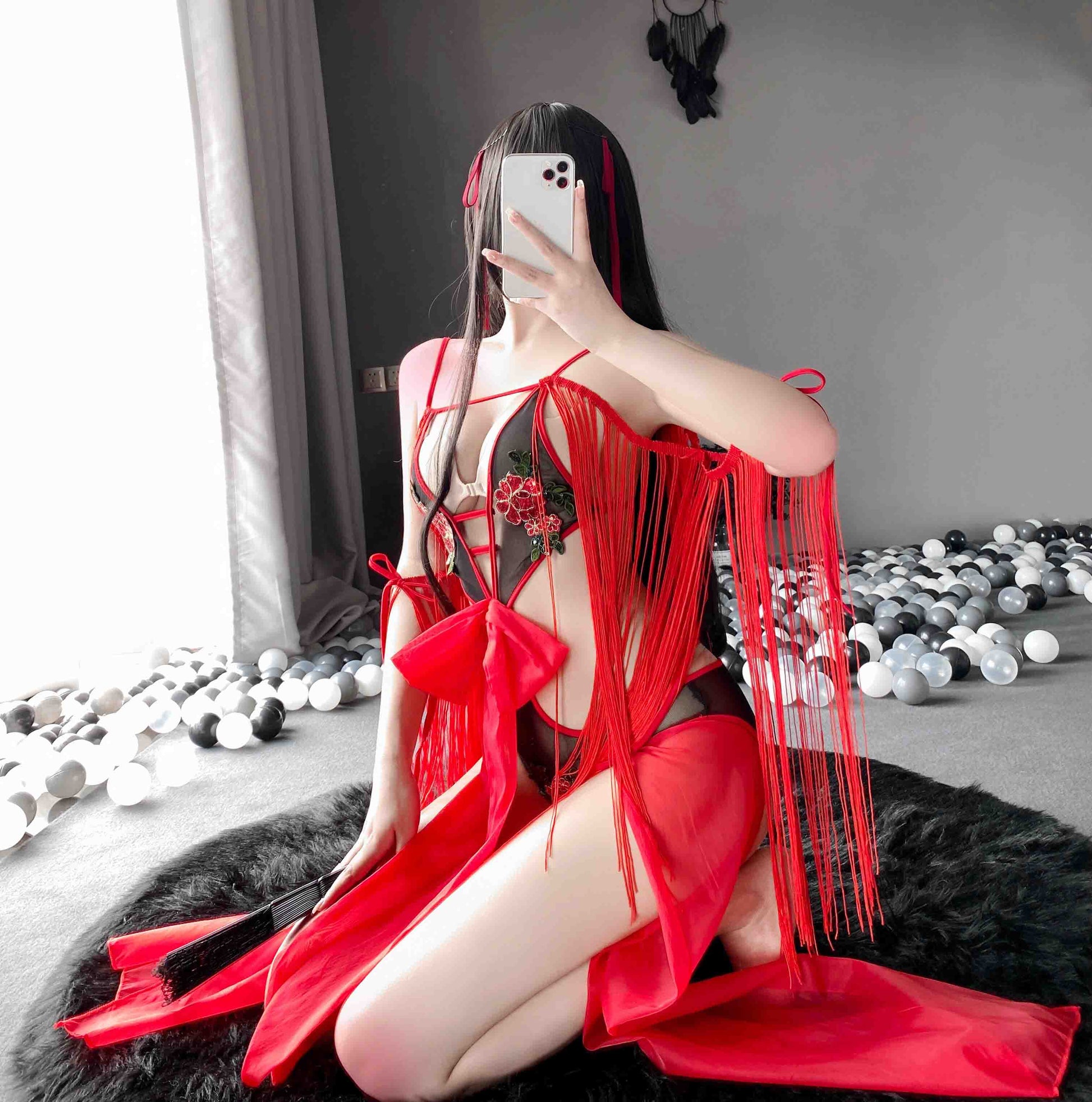 T-2460 Ancient Chinese style sexy dancer set - Quusvik