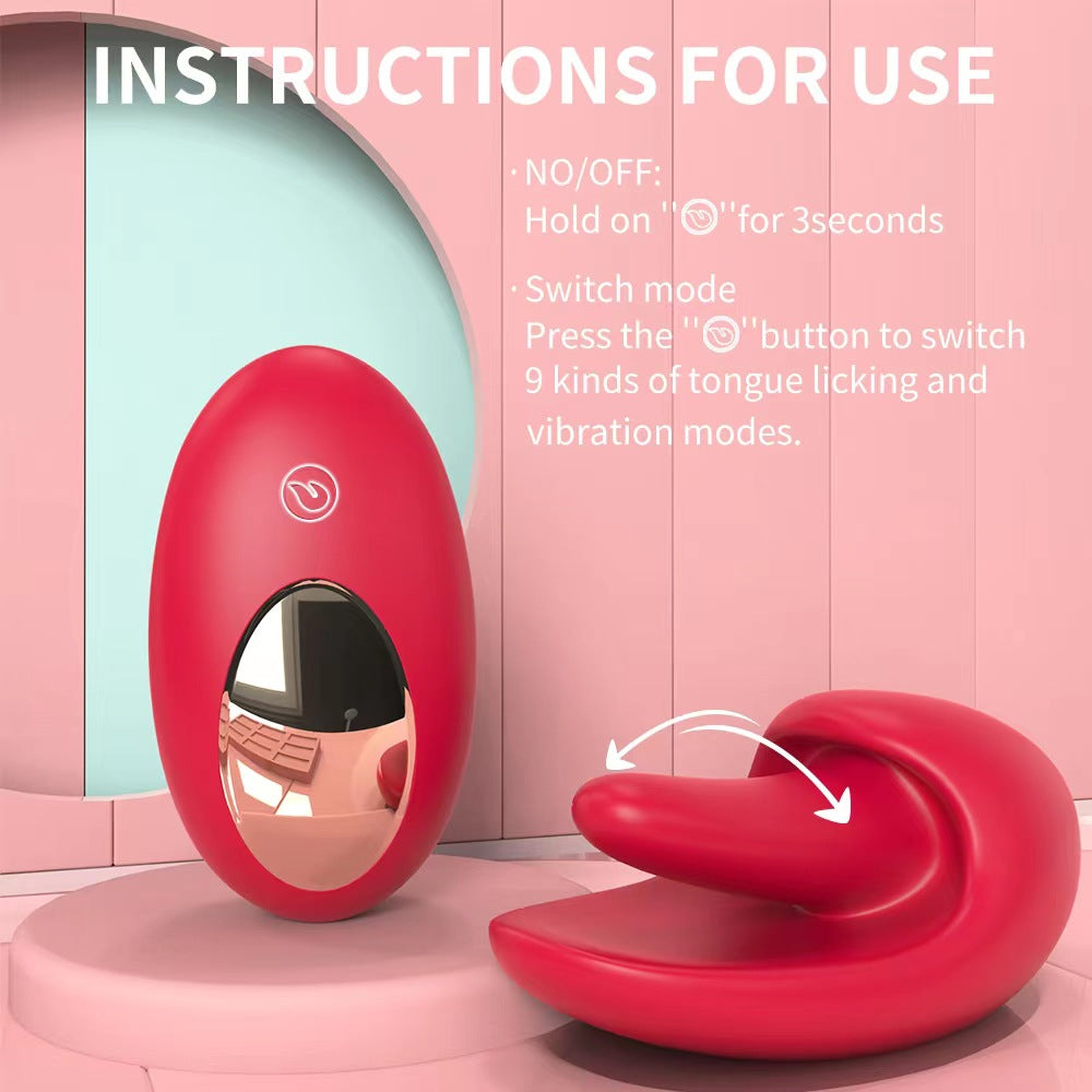 Quusvik- Tongue Shape Licking Nipples Clit Stimulation Vibrators For Women - Quusvik