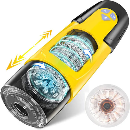 Quusvik Airplane Cup Masturbator with 7 Thrusting Modes and 7 Rotation for male1