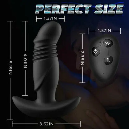 Quusvik Prostate Massager with APP-remote control featuring 3 Thrusts & 9 Vibrations4