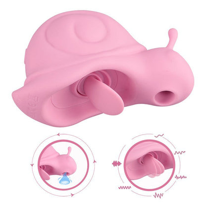Quusvik- Snail Sucking Egg Skipping Female Masturbator Tongue Licking Vibration Three In One - Quusvik