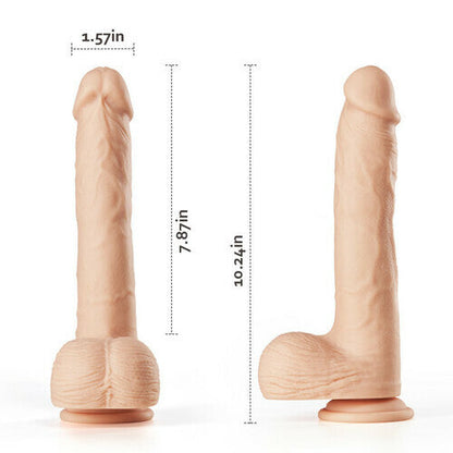 Quusvik- Rotary Telescopic Thrust Dildo Rocking Toy Vibration Stimulation Clitoris Anus Uterine Cavity Lifelike Strong Sucker - Quusvik