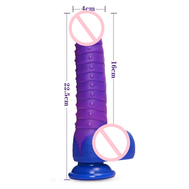 Quusvik- Telescopic Dildo Silicone Realistic Big Fake Penis Dildo Vibrator - Quusvik