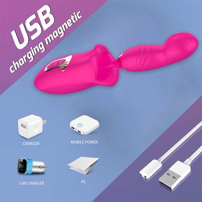 Quusvik Rose Kiss Bite Vibrator for G-spot and Clitoral Stimulation with Vagina Sucking Feature3