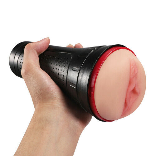 Quusvik- 2 IN1 Vibrating & Realistic Vagina Fleshlight Masturbator - Quusvik