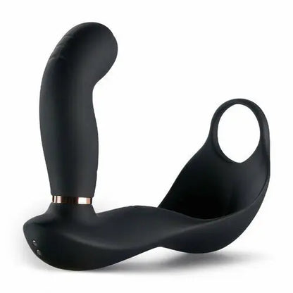 Quusvik 7-mode vibrating and pulsating balls teasing butt plug with attached cock ring for gay men1