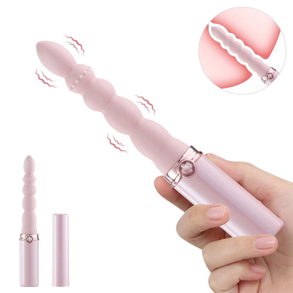 Lurevibe - Lipstick Vibrator Anal Beads G-spot Stimulator Prostate Massager - Lurevibe